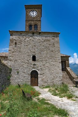 Cirokaster kalesi, Arnavutluk 'un güneyindeki UNESCO Dünya Mirası sahası. 