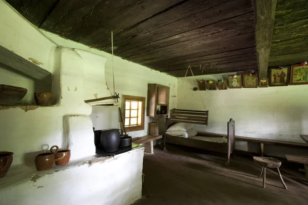 Sanok Polonia Luglio 2009 Skanzen House Interior Sanok Polonia — Foto Stock