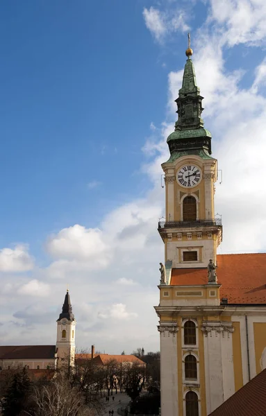 Церковь Закате Кечкемет Венгрия — стоковое фото