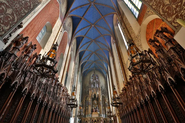 Interieur Van Oude Christelijke Kerk — Stockfoto