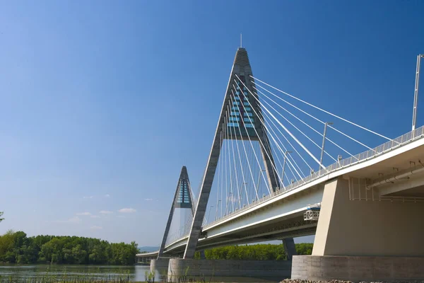 Megyeri Bridge Hungary Newest Largest Bridge — Stock Photo, Image