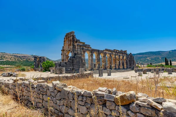 Pamukkale Deki Antik Yunan Tapınağının Kalıntıları Hindi — Stok fotoğraf