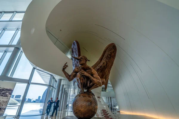 Baku Azerbaijan May 2019 Interior Details Heydar Aliyev Cultural Center — 스톡 사진