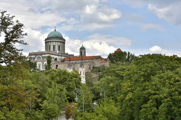 Hdr Kilátás Esztergomi Kupolára Magyarország — Stock Fotó