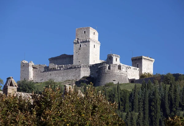 Замок Ассизи Умбрия Италия — стоковое фото
