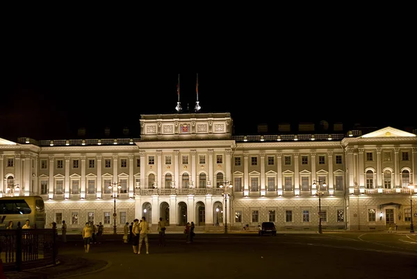 Palácio Mariinsky Noite Edifício Assembleia São Petersburgo Rússia — Fotografia de Stock