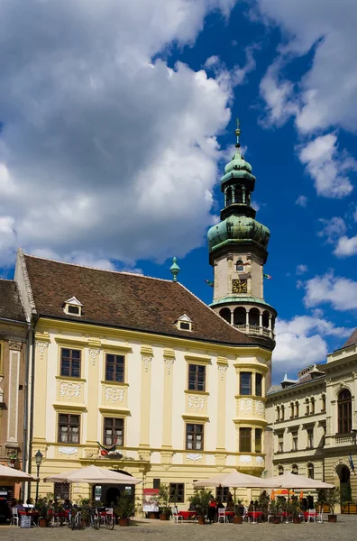 Sopron Hoofdplein Hongarije — Stockfoto