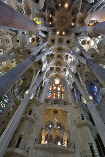 Barcelona Spanien September Sagrada Familia Die Beeindruckende Kathedrale Die Von — Stockfoto