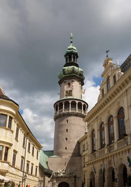 Sopron Hlavní Náměstí Maďarsko — Stock fotografie