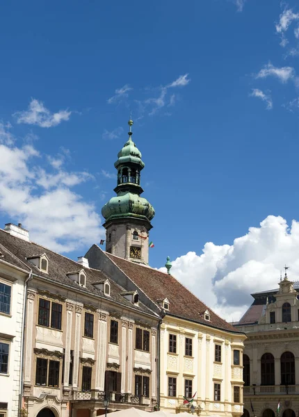 Sopron Piazza Principale Ungheria — Foto Stock