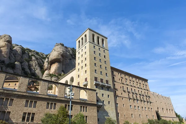 Hermosa Abadía Montserrat España — Foto de Stock