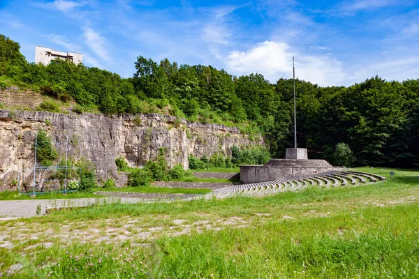 Gora Swietej Anny Polonia Giugno 2010 Anfiteatro Monumento Sul Monte — Foto Stock