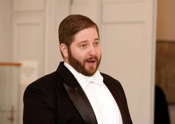 Budapest Hungary May Andras Barlay Hungarian Opera Belcanto Singer Singing — Stock Photo, Image