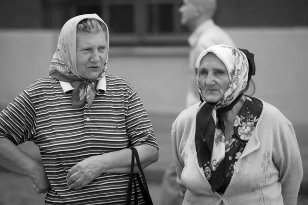 Portrait Senior Women Street — Stock Photo, Image