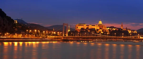 Budapest Panorama Con Ponte Delle Catene — Foto Stock