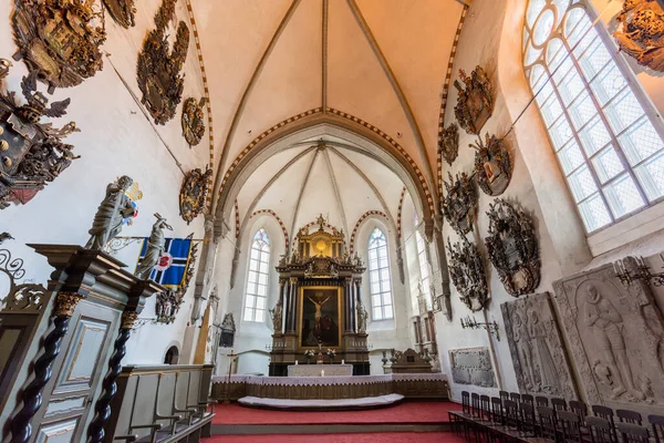 Tallinn Estonien Maj 2016 Inredningen Domkyrkan Toomkirk Tallinn Denna Enkla — Stockfoto