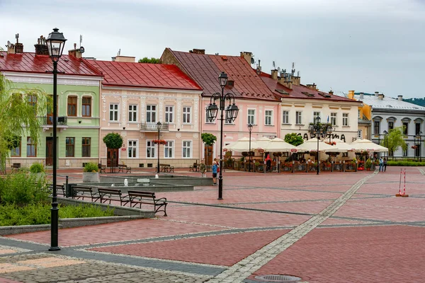 Sanok Polska Lipca 2009 Rynek Główny Sanoku Polska — Zdjęcie stockowe