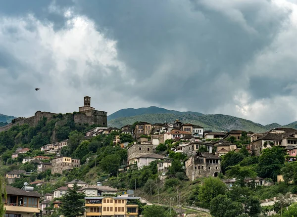 Miasto Gjirokaster Albania — Zdjęcie stockowe