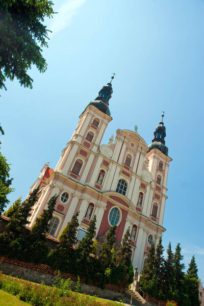 Nysa, Poland - June 8, 2010: Baroque church of St. Peter and Paul in Nysa, Silesia.