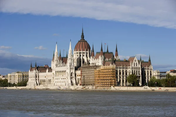 Budapest Panorámája Parlamenttel Magyarország — Stock Fotó