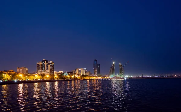 Night View Baku Azerbaijan — Stock Photo, Image