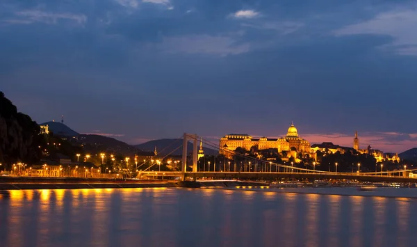 Budapest Panorama Con Ponte Delle Catene — Foto Stock
