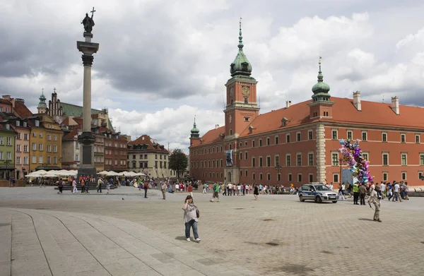 Warsaw Poland July Люди Відвідують Warsaws Відновленому Центрі Липня 2012 — стокове фото