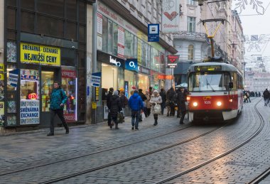 BRNO, ÇEK CUMHURİYETİ 15 ARALIK 2016: Brno, Çek Cumhuriyeti 'nin nüfus ve alan bakımından en büyük ikinci şehridir..