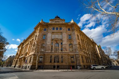 Berlin, Almanya 'daki tarihi binanın manzarası