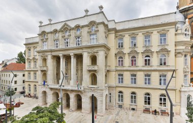 ELTE Devlet Üniversitesi binası, Budapeşte 'nin HDR manzarası