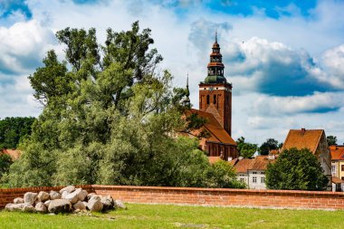 Riga, Letonya 'daki eski kasabanın manzarası