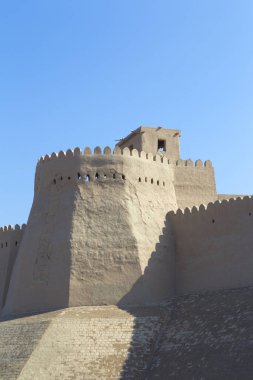 Özbekistan 'ın antik Khiva Duvarı