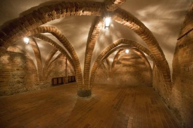 Lidzbark Warminski, Polonya - 13 Temmuz 2012: Lidzbark Warminski, Mazuri bölgesi, Polonya 'daki Warmia Bishops Sarayı.