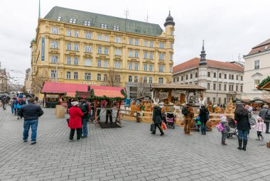 Brno, Çek Cumhuriyeti-15 Aralık 2016: İnsanlar 15 Aralık 2016 
