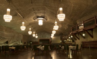 Polonya 'da wieliczka tuz madenleri