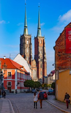 Prag 'daki eski belediye binasının manzarası