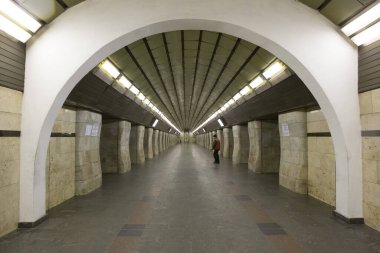 Ukrayna, Kyiv Metro İstasyonu 