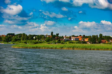 İsveç 'teki eski Stockholm şehri manzarası