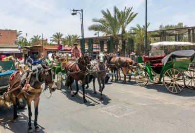 Fas 'taki eski şehrin hayatı
