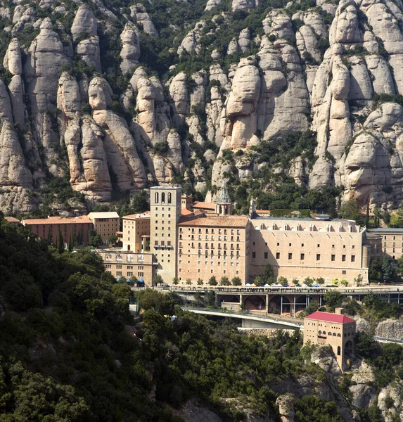 Prachtige Abdij Van Montserrat Spanje — Stockfoto