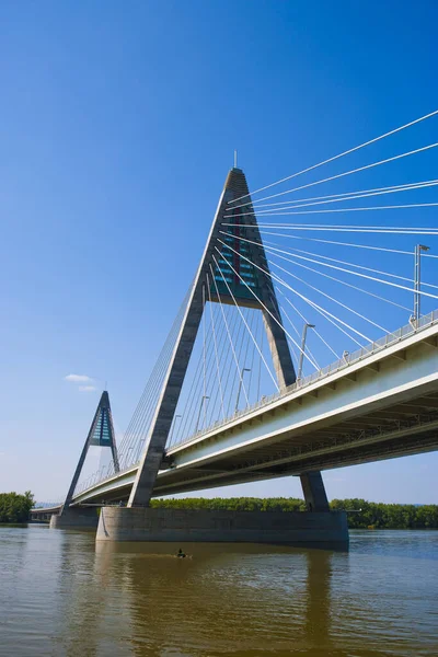 Megyeri Bridge Hungary Newest Largest Bridge — Stock Photo, Image