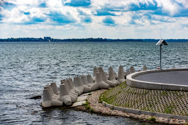 Breakwaters River Coast Europe — Stock Photo, Image