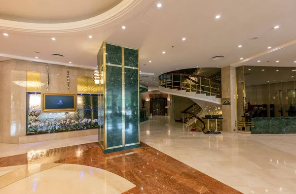 Boekarest Roemenië Mei 2017 Receptie Van Intercontinental Hotel Een Hoogbouw — Stockfoto