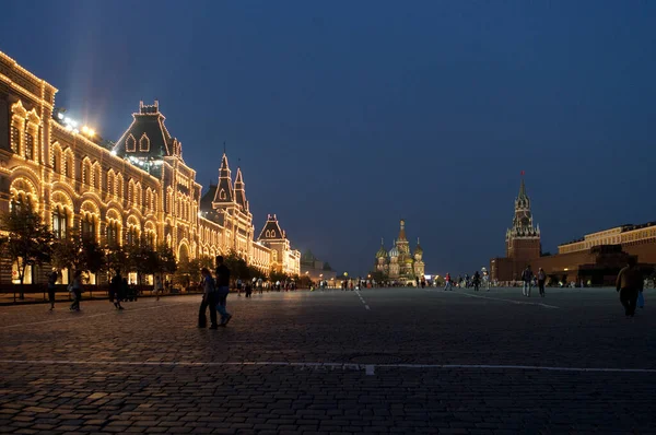 Moscow Russia Aug Ongeïdentificeerde Mensen Bezoeken Het Rode Plein Augustus — Stockfoto