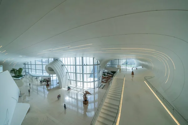 Baku Azerbaijão Maio 2019 Detalhes Interiores Centro Cultural Heydar Aliyev — Fotografia de Stock