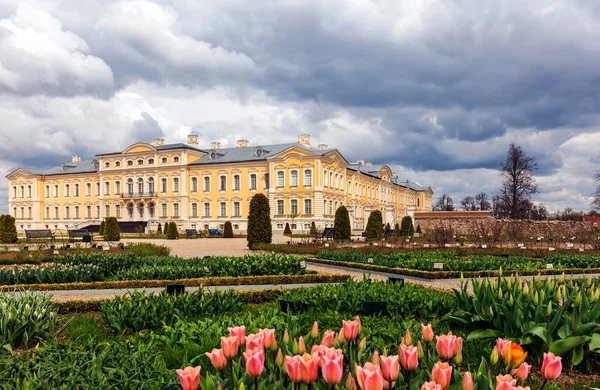 Pilsrundale Lettland Mai 2016 Außenansicht Des Rundale Palastes Schloss Rundale — Stockfoto