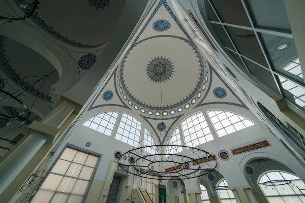 Shkoder Albánie Června 2018 Malovaný Strop Mešitě Ebu Bekr Neboli — Stock fotografie