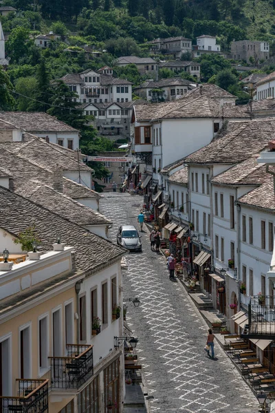 Gjirokaster Albania May 2018 Downtown Gjirokaster Unesco World Heritage Site — 图库照片