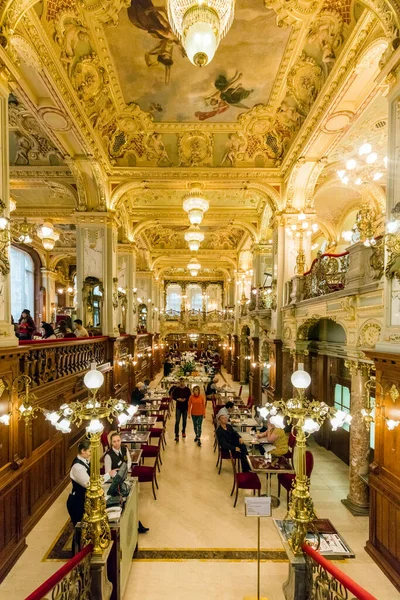 Budapeste Hungria Outubro 2016 Interior Boscolo Hotel Centro Budapeste — Fotografia de Stock