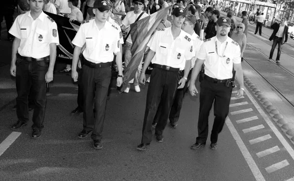 Budapest Hungria Julho Participantes Orgulho Gay Húngaro Julho 2007 Budapeste — Fotografia de Stock